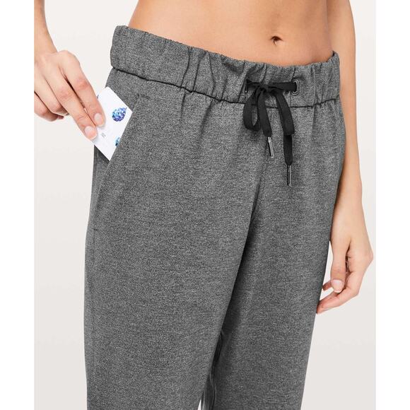 Lululemon On The Fly 7/8 Pants 27 - 6 Heathered Black - Picture 4 of 4